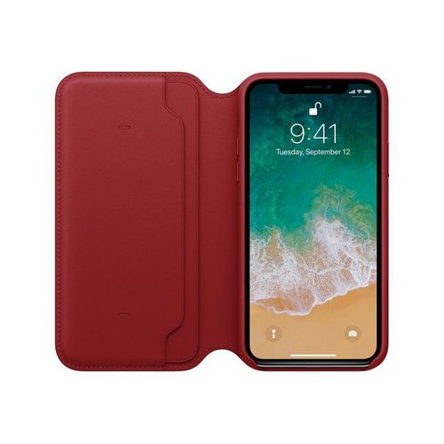 Apple - (Product) Red - Étui À Rabat Pour Téléphone Portable - Cuir - Rouge