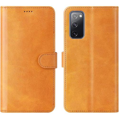 Coque Pour Samsung Galaxy S21 Plus Etui Housse Portefeuille Téléphone Case Cover Avec Cartes Slots Et Imperméable Résistant Aux Rayures Compatible Avec Samsung S21 Plus Jaune