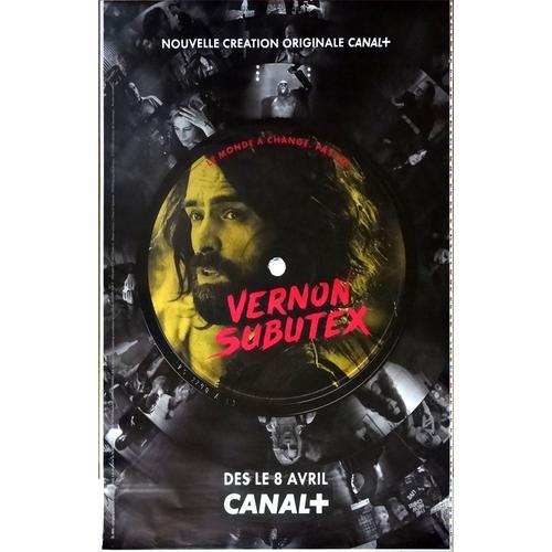 Affiche Publicitaire Série " Vernon Subutex " (Romain Duris) - Mod. Jaune - Format 120x175cm