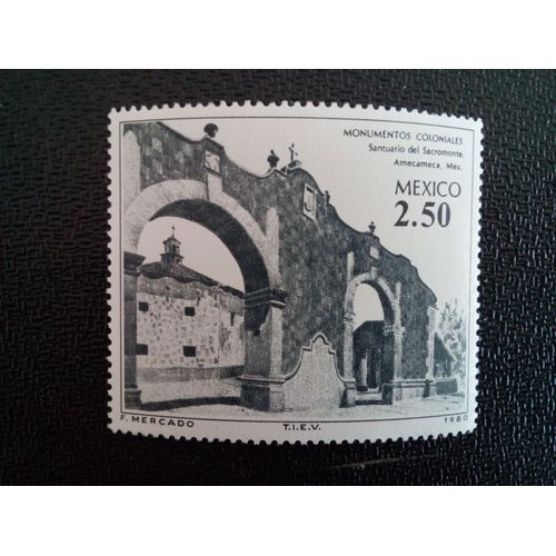 Timbre Mexique Yt 906 Sanctuaire Sacromonte D'amecameca, 1980 ( 13412 )