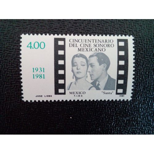 Timbre Mexique M I 1771 50ème Anniversaire Du Talkie Mexicain 1981 ( 13412 )
