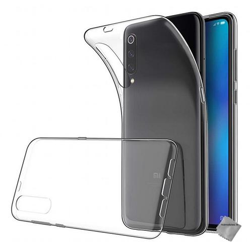 Housse Etui Coque Silicone Gel Fine Xiaomi Mi 9 + Verre Trempe Transparent Tpu