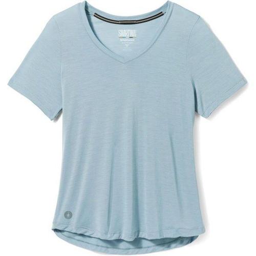 Smartwool Active Ultralite V-Neck Short Sleeve - T-Shirt En Laine Mérinos Femme Lead Xs - Xs