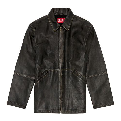 Diesel - Jackets > Leather Jackets - Black