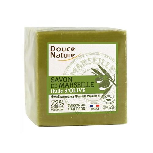 Savon De Marseille À L'huile D'olive Vert 300 G- Douce Nature 