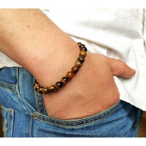 Bracelet Pierre Oeil De Tigre Homme