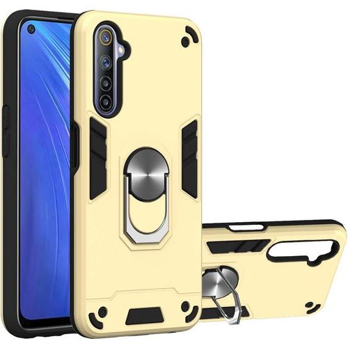 Dur Bouclier Coque Avec Anneau Compatible Pour Oppo Realme 6 3