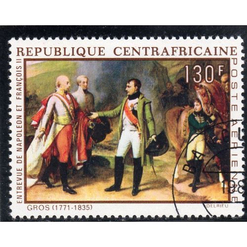 Timbre De Poste Aérienne De Centrafrique (Bicentenaire De La Naissance De Napoléon 1er)