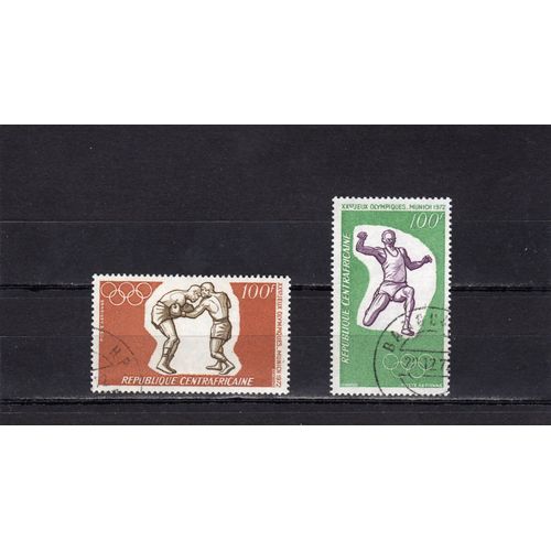 Timbres De Poste Aérienne De Centrafrique (Jeux Olympiques De Munich)