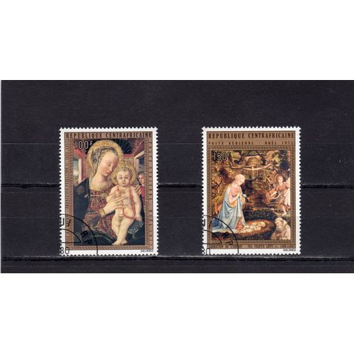 Timbres De Poste Aérienne De Centrafrique (Noël)