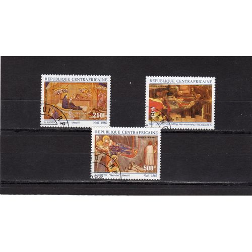 Timbres De Poste Aérienne De Centrafrique (Noël)