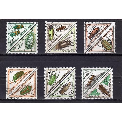 Timbres-Taxe De Centrafrique (Coléoptères)