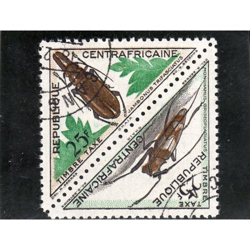 Timbres-Taxe De Centrafrique (Coléoptères)
