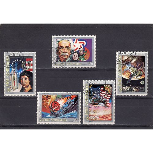 Timbres-Poste Des Comores (Bicentenaire De LIndépendance Des Etats-Unis)