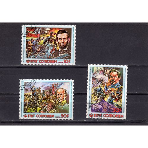 Timbres-Poste Des Comores (Bicentenaire De LIndépendance Des Etats-Unis)