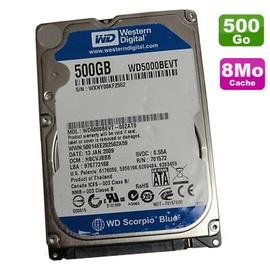 DISQUE DUR 500GO SATA WESTERN DIGITAL SCORPIO BLUE