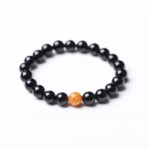 Shop-Story - Bracelet "Maitrise Et Anti-Stress" En Onyx Noir