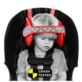 Napup Support Cale-Tête Pour Enfant - Appui-Tête De Siège Auto - Coussin De Soutien Confortable Pour La Nuque Pour Bien Dormir En Voiture (Rouge)