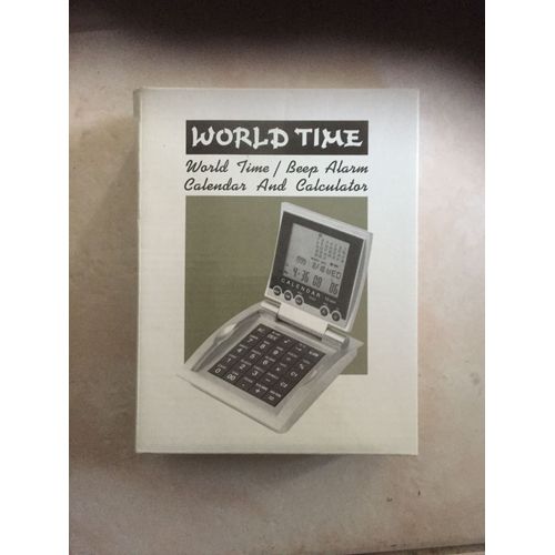 World time beep alarm calendar calculator