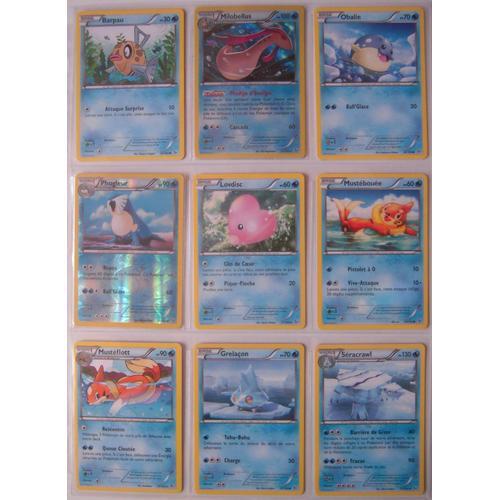 Etincelles - Lot De 9 Cartes Type Eau