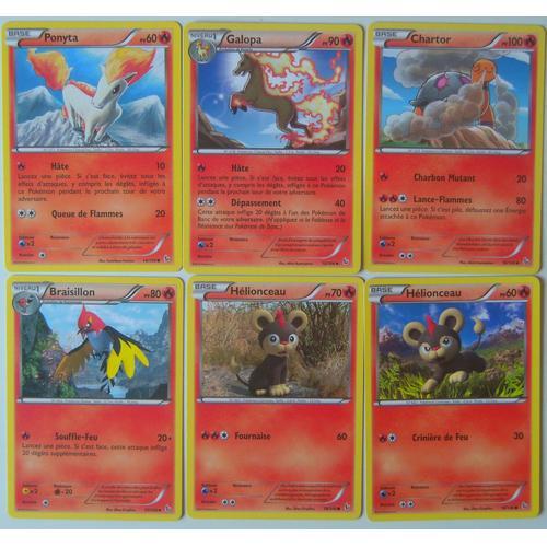 Etincelles - Lot De 6 Cartes Type Feu