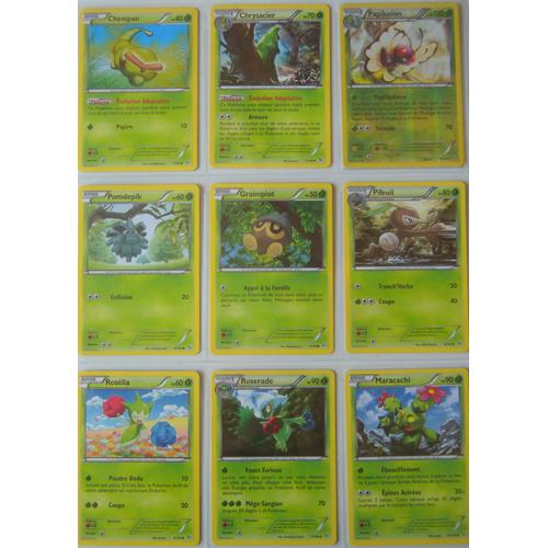 Etincelles - Lot De 9 Cartes Type Plante