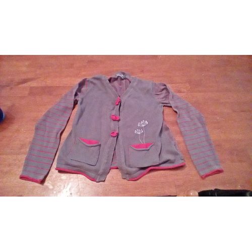 Gilet Gris Fleurs Orchestra Taille 8 Ans ..