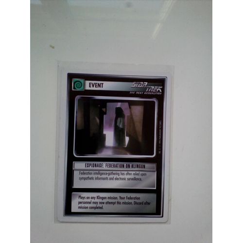 Star Trek Ccg : Espionnage Federation On Klingon