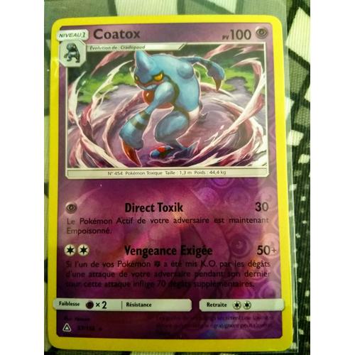 Carte Pokémon Française Rare Reverse 57 /156 Coatox Ultra Prisme