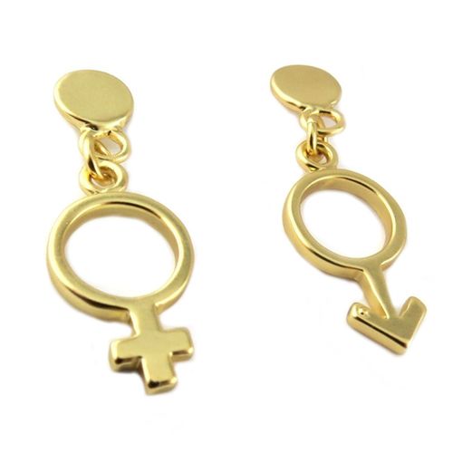 Dolce Vita [P9624] - Boucles Créateur 'antica' Doré - 36x12 Mm