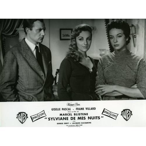 Sylviane De Mes Nuits : Jeu De Photos Cartonnées D'exploitation Cinématographique - Format 23.5x29 Cm - De Marcel Blistène Avec Giselle Pascal, Denise Grey, Frank Villard, Jacques Dacqmine - 1957