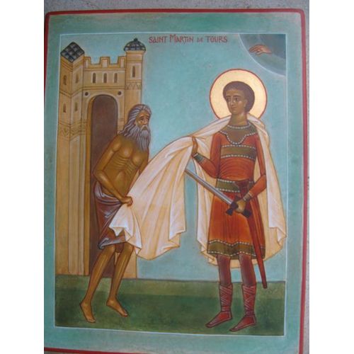 Véritable Icône Orthodoxe Comtemporaine Peinte À La Main