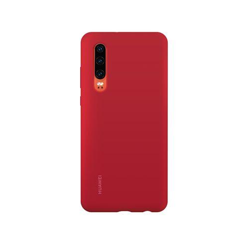 Huawei P30 Silicone Car Case Red