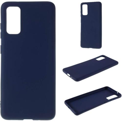 Softcase Pour Samsung Galaxy A41 Housse Silicone Pour Smartphone Galaxy A41 Housse Couleur Bleu Mat