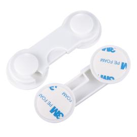 2 PCS Multi-fonction Enfant Safety Lock Home Baby Protecteur Mot de passe  Verrou (FQ1 Blanc)