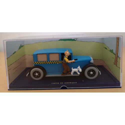 Voiture Tintin En Amerique Taxi Checker 1929 N°3-Atlas-Certificat-Atlas