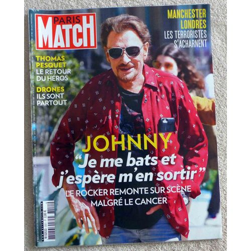 Paris Match N°3551 Juin 2017 Johnny Hallyday