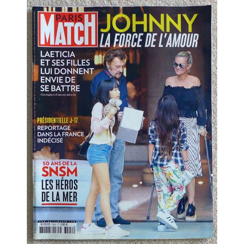 Paris Match N°3542 Avril 2017 Johnny Hallyday