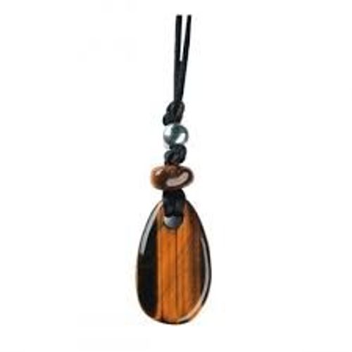 Pendentif Pierre De Vertu - Oeil De Tigre