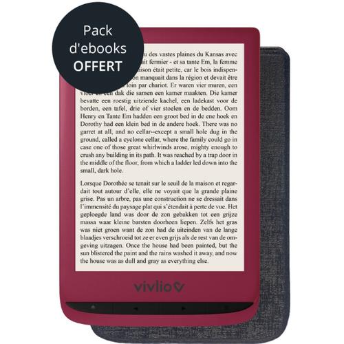Liseuse eBook Vivlio Touch Lux 4 8 Go 6 pouces Rouge