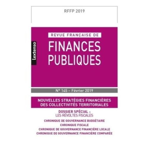 Revue Française De Finances Publiques N° 145, Février 2019