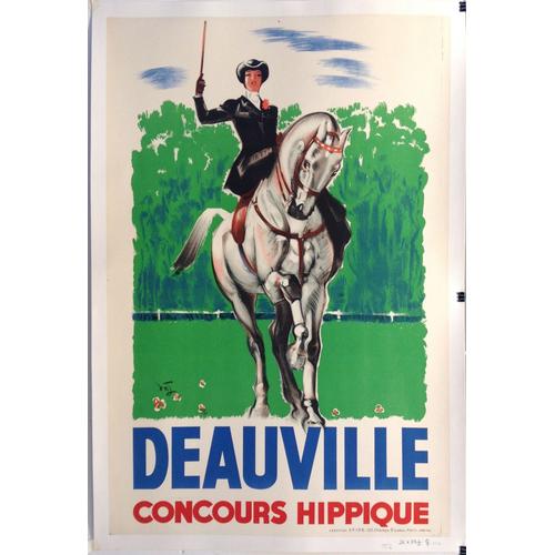 Affiche Deauville Concours Hippique