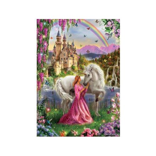 Puzzle La Licorne Blanche Et La Princesse - 500 Pieces - Educa Collection Animaux Fantastiques