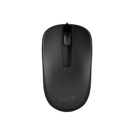 Genius DX-120 - Souris - droitiers et gauchers - optique - 3 boutons - filaire - USB - calm et noir