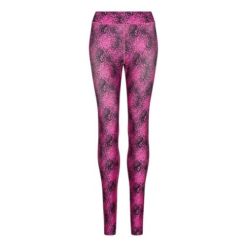 Legging Imprimé Femme - Jc077 - Rose Fuchsia Et Noir