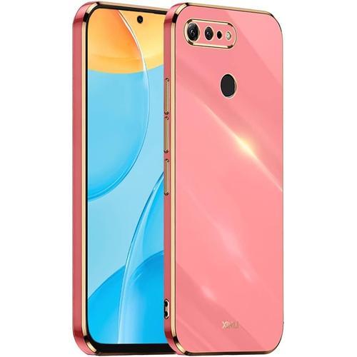 Cadre Galvanisé Coque Pour Honor 9 Lite 5.65"" Inches Etui De Protection En Silicone Tpu - Rouge