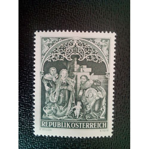 Timbre Autriche Yt 1088 "Adoration Des Bergers" Johannes Chapel, Abbaye De Nonnberg 1967 ( 18412 )