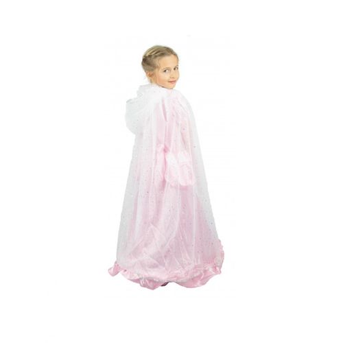 Cape Princesse Blanche Et Argent Enfant