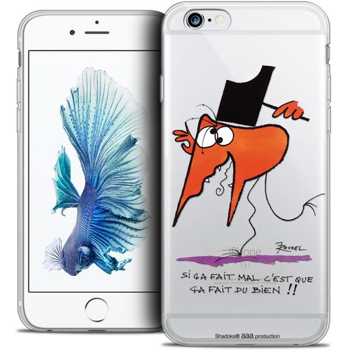 Caseink - Caseink Coque Housse Etui Pour Apple Iphone 6/6s [Licence Officielle Collector Les Shadoks® Design Ca Fait Du Bien - Souple - Ultra Fin - Imprimé En France]