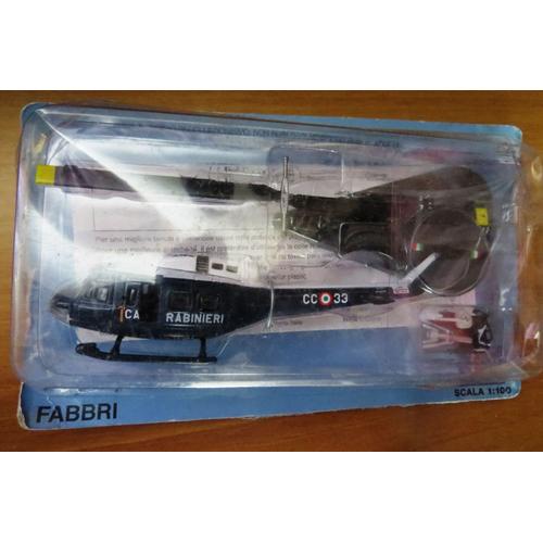 Hélicoptère Carabinieri Secours Police Italie 1/100 Métal Plastique-Italeri